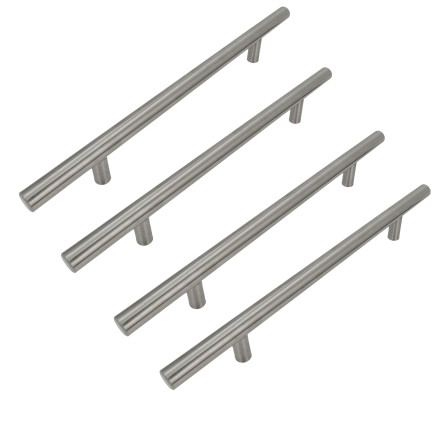 4 x Uchwyt meblowy Reling 192 mm srebrny