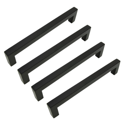 4 x Uchwyt meblowy klasyczny 192 mm czarny