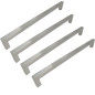 4 x Uchwyt meblowy klasyczny 256 mm srebrny