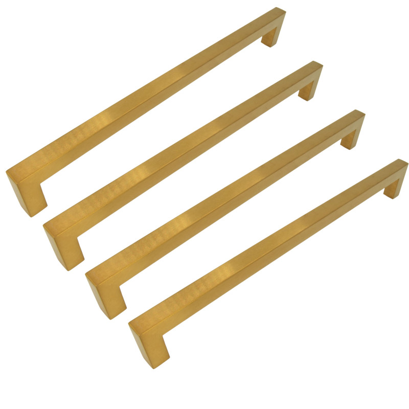 4 x Uchwyt meblowy klasyczny 256 mm złoty