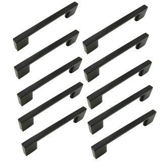 10 x Uchwyt meblowy czarny 96 mm metalowy