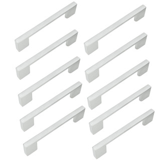 10 x Uchwyt meblowy srebrny 96 mm metalowy