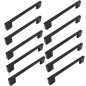 10 x Uchwyt meblowy czarny 128 mm metalowy