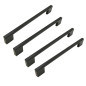 4 x Uchwyt meblowy czarny 160 mm metalowy