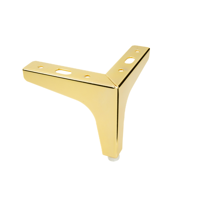 Noga meblowa Kotwica metalowa złota wysokość 10 cm