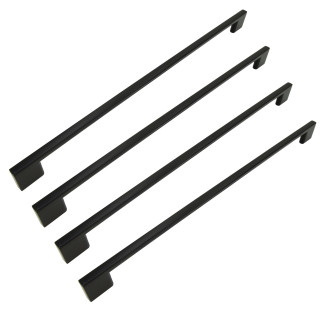 4 x Uchwyt meblowy czarny 320 mm metalowy