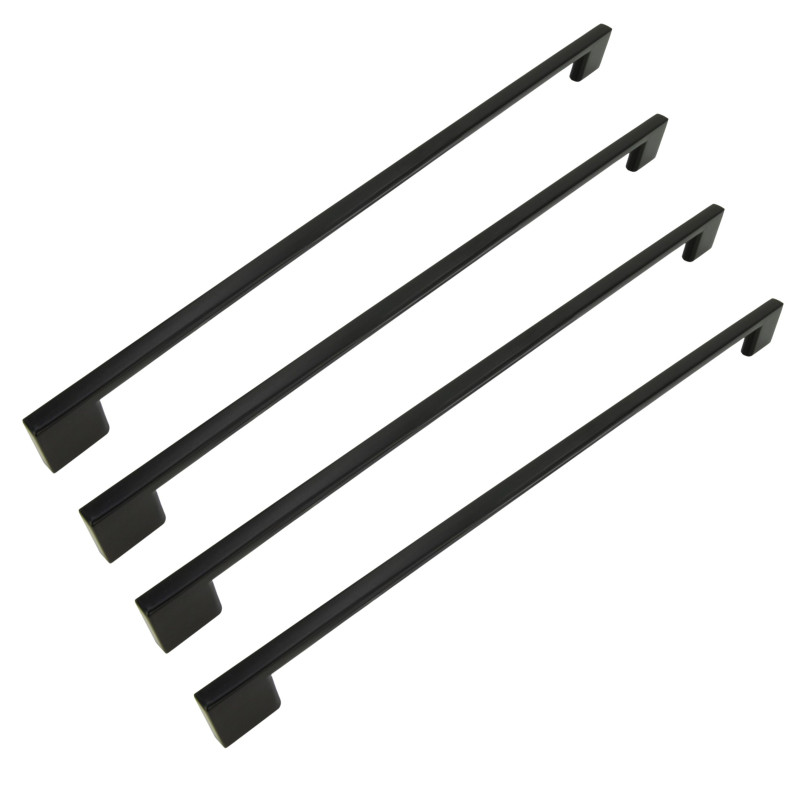 4 x Uchwyt meblowy czarny 320 mm metalowy 4 x Uchwyt meblowy czarny 320 mm metalowy