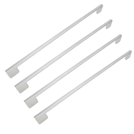 4 x Uchwyt meblowy srebrny 320 mm metalowy