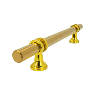 10 x Uchwyt meblowy reling Apollo 128 mm złoty