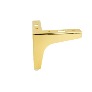 Noga meblowa Kotwica metalowa złota wysokość 10 cm 3