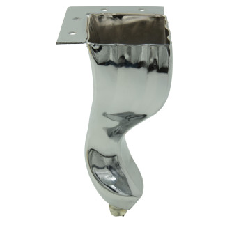 4 x Nóżka meblowa Ludwik srebrna wysokość 14.5 cm