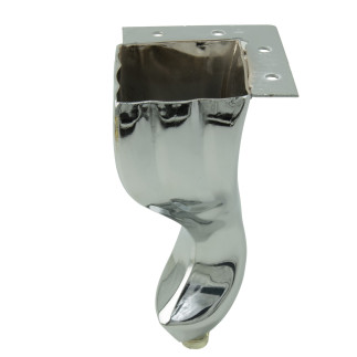 4 x Nóżka meblowa Ludwik srebrna wysokość 14.5 cm