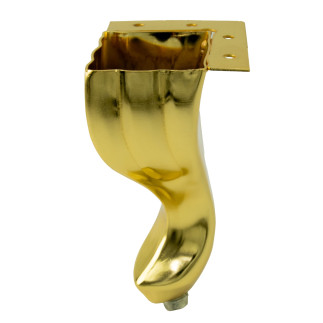 4 x Nóżka meblowa Ludwik złota wysokość 14,5 cm