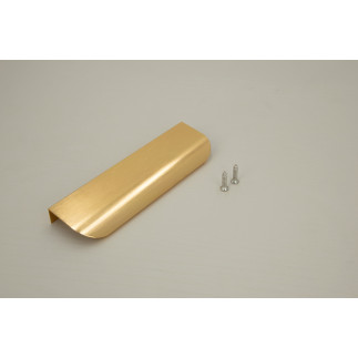 10 x Uchwyt meblowy krawędziowy 130 mm złoty ciemniejszy