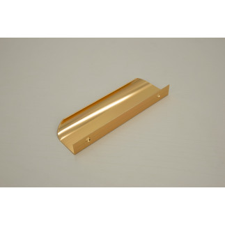 10 x Uchwyt meblowy krawędziowy 130 mm złoty ciemniejszy