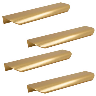 4 x Uchwyt meblowy krawędziowy 350 mm złoty ciemniejszy
