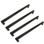 4 x Uchwyt meblowy klasyczny 224 mm czarny Metalowy uchwyt do szafki 4 x Uchwyt meblowy klasyczny 224 mm czarny Metalowy uchwyt do szafki