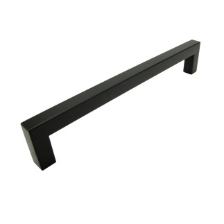 4 x Uchwyt meblowy klasyczny 288 mm czarny Metalowy uchwyt do szuflady