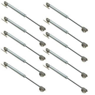 Zestaw 10 podnośników meblowych 80N siłownik gazowy do frontów meblowych