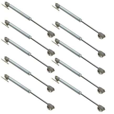 Zestaw 10 podnośników meblowych 80N siłownik gazowy do frontów meblowych