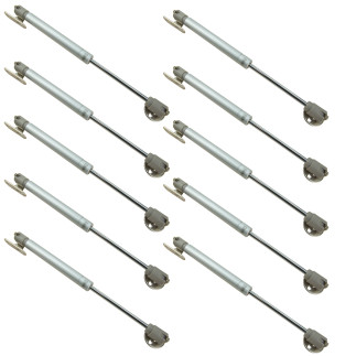 Zestaw 10 podnośników meblowych 150N siłownik gazowy do frontów meblowych