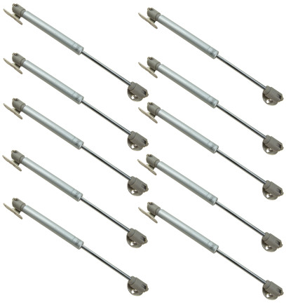 Zestaw 10 podnośników meblowych 100N siłownik gazowy do frontów meblowych