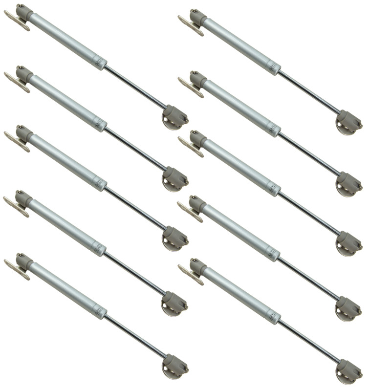 Zestaw 10 podnośników meblowych 120N siłownik gazowy do frontów meblowych Zestaw 10 podnośników meblowych 120N siłownik gazowy do frontów meblowych