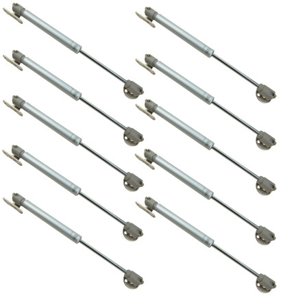 Zestaw 10 podnośników meblowych 120N siłownik gazowy do frontów meblowych