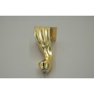Nóżka meblowa Ludwik złota wysokość 14,5 cm