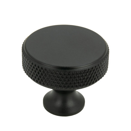 Gałka meblowa okrągła metalowa czarna