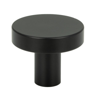 4 x Gałka meblowa okrągła metalowa czarna