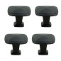 4 x Gałka meblowa kwadratowa metalowa czarna 4 x Gałka meblowa kwadratowa metalowa czarna