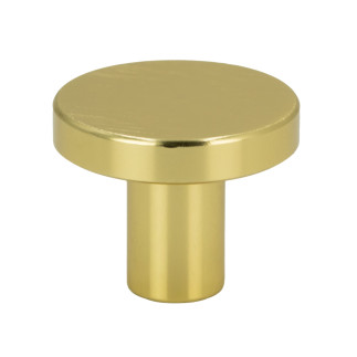 4 x Gałka meblowa okrągła metal 2,5cm złoto szczotkowane