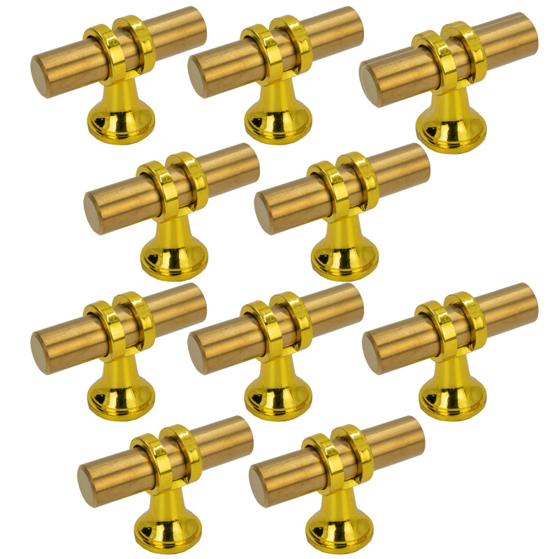 10 x Gałka meblowa Apollo złota