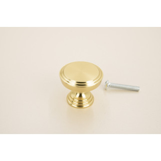 4 x Gałka meblowa okrągła metalowa złota