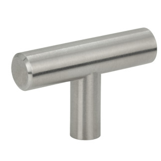 10 x Gałka meblowa reling metalowa srebro szczotkowane