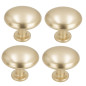 4 x Gałka meblowa okrągła metalowa złota 4 x Gałka meblowa okrągła metalowa złota