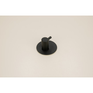 Wieszak łazienkowy ścienny samoprzylepny czarny metalowy