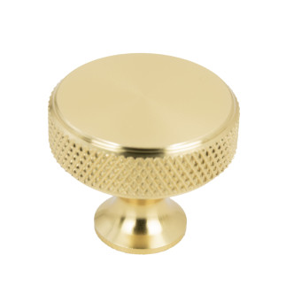 Gałka meblowa okrągła metalowa złota