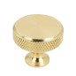 Gałka meblowa okrągła metalowa złota