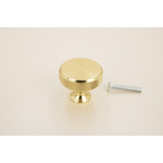 Gałka meblowa okrągła metalowa złota