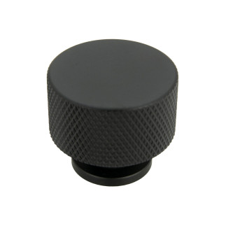 Gałka meblowa okrągła metalowa czarna