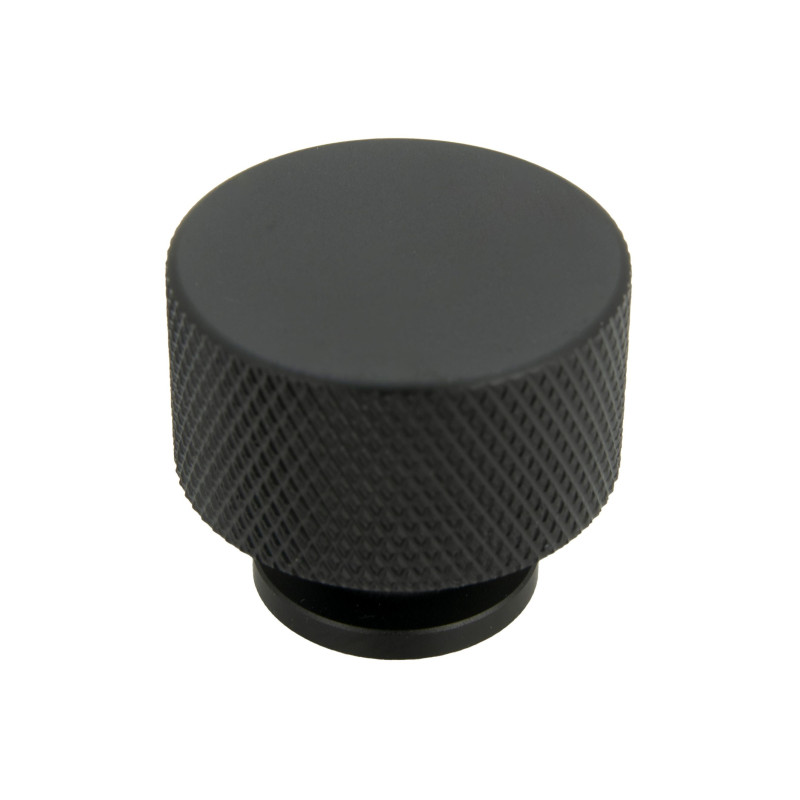 Gałka meblowa okrągła metalowa czarna