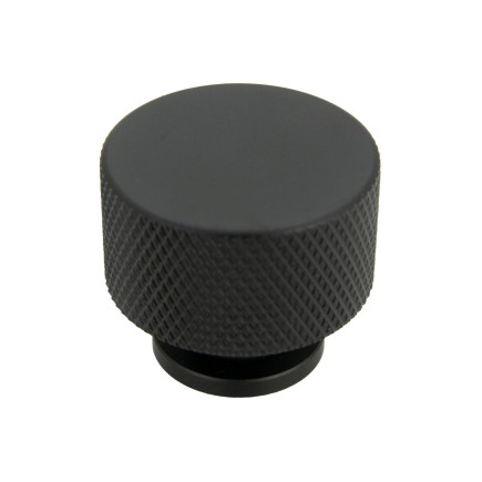 Gałka meblowa okrągła metalowa czarna