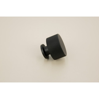 Gałka meblowa okrągła metalowa czarna