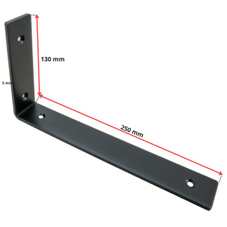 Wspornik półki LOFT 25 cm uchwyt pod półkę
