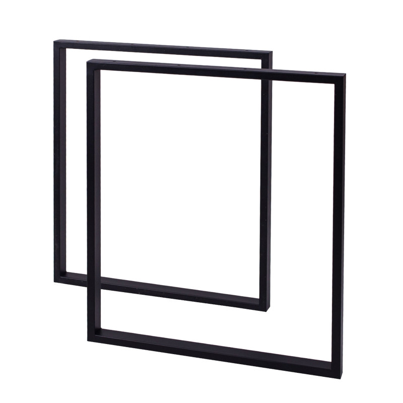 Nogi do stołu ławy stolika biurka loftowe metalowe czarne 2 szt