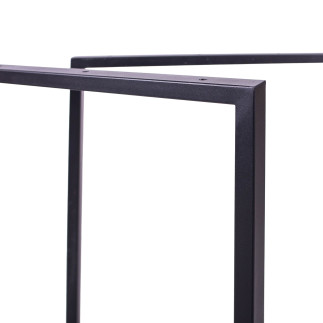 Nogi do stołu ławy stolika biurka loftowe metalowe czarne 2 szt