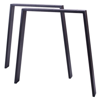 Nogi metalowe do stołu ławy stolika biurka czarne 2 szt