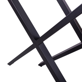 Nogi do stołu ławy stolika biurka metalowe czarne 2 szt